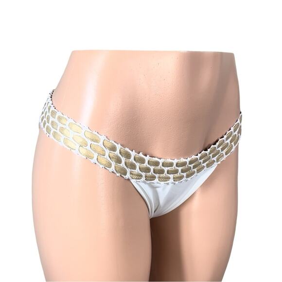 BS06 BEACH BUNNY Kira Skimpy Bottoms SZ XL $110 - Picture 11 of 14